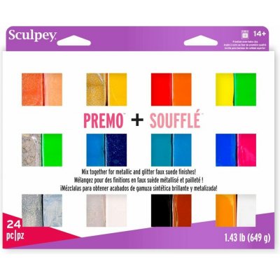 Sculpey PREMO & SOUFFLÉ sada 649g 24 barev - 1 sada – Hledejceny.cz