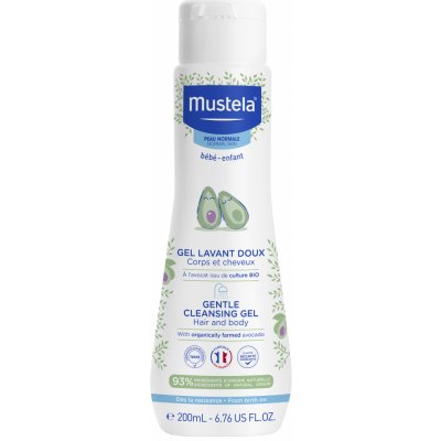 Mustela Jemný čisticí tělový a vlasový gel 200 ml