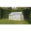 Pařeniště Vitavia Gaia Jumbo polykarbonát 4 mm 119 x 83 x 38/72 cm stříbrné