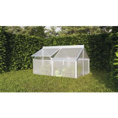 Vitavia Gaia Jumbo polykarbonát 4 mm 119 x 83 x 38/72 cm stříbrné – Zboží Dáma