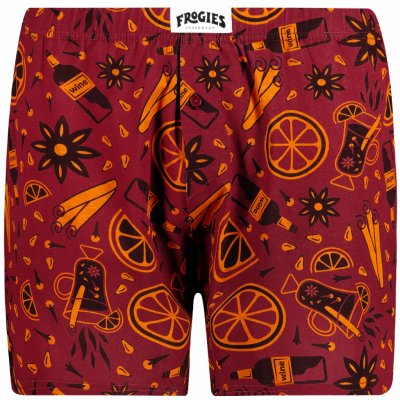 Frogies Pánske trenky Christmas Punch tmavě červená – Zboží Dáma