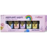 Cadence akrylové barvy na kamínky sada 6 pastelových barev + akrylový lak 25 ml – Sleviste.cz