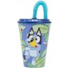 Hrnek a šálek Water Cup with Straw for Kids STOR 50630 bluey blue 430 ml