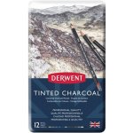 Derwent Sada 12ks barevných uhlů Tinted Charcoal – Zboží Dáma