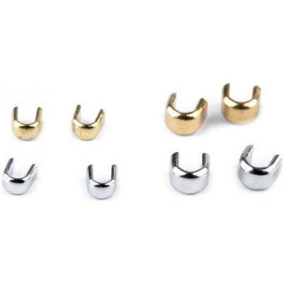 Koncovka na zip 3; 5; 8; 10 mm horní 10 gramů v sáčku - 2 (3 mm) zlatá – Zboží Mobilmania
