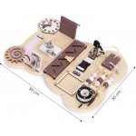 ECOTOYS Dřevěná multifunkční tabule BEAR – Sleviste.cz