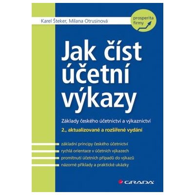 Jak číst účetní výkazy - Šteker Karel, Otrusinová Milana – Zbozi.Blesk.cz