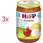HiPP Bio Rajčata se špagetami a mozzarellou PASTA BAMBINI bezmasý 3 x 220 g – Sleviste.cz
