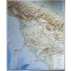 Nástěnné mapy L.A.C. Toskánsko - plastická mapa 74 x 94 cm Varianta: bez rámu, Provedení: plastická mapa
