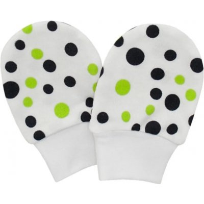 Esito Rukavice bavlna potisk puntík zelená – Hledejceny.cz