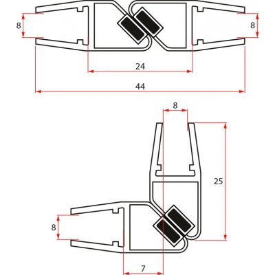 Sapho THRON LINE sada magnetických těsnění NDTL04 – Zbozi.Blesk.cz