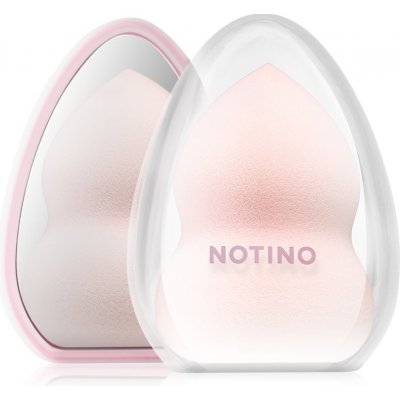 Notino Pastel Collection Make-up sponge with a mirror case make-up houbička s obalem