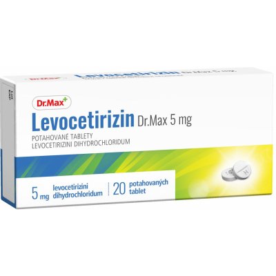 LEVOCETIRIZIN DR.MAX POR 5MG TBL FLM 20 – Zboží Mobilmania