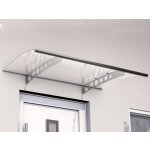 Gutta Guttavordach PT/ET 160 x 90 cm stříbrná / čirá 7200403 – Hledejceny.cz