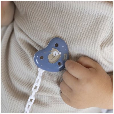 Lovi řetízek na dudlík s klipsou Night & Day Boy modrá – Zboží Mobilmania