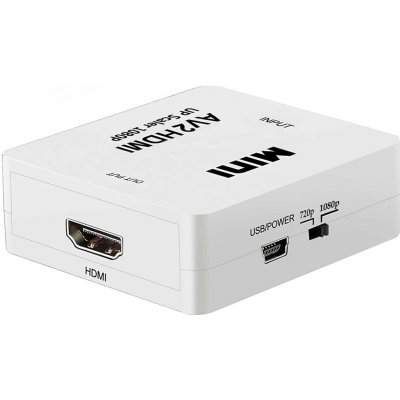 ADAPTÉR PŘEVODNÍK SIGNÁLU AV RCA CINCH NA HDMI AUDIO RCA 1080p CVBS KABEL – Hledejceny.cz