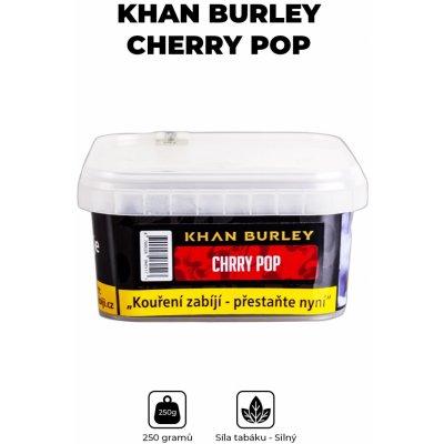 Khan Burley Tabák Cherry Pop 250 g – Zbozi.Blesk.cz