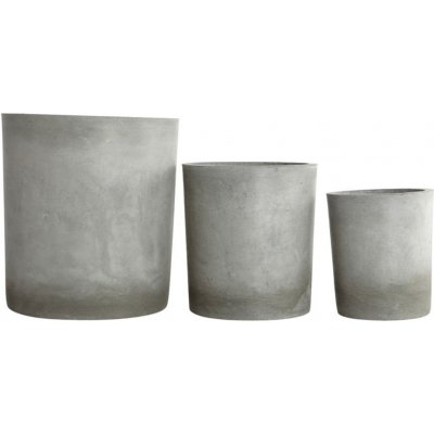 Betonové květináče Ave Light Grey - set 3 ks House Doctor – Hledejceny.cz