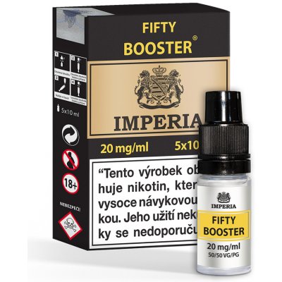 Imperia Nikotinový Booster Fifty PG50/VG50 20mg 5x10ml – Hledejceny.cz