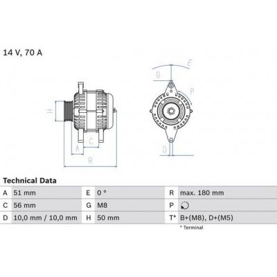 generátor BOSCH 0 986 038 600 – Zboží Mobilmania