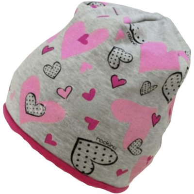 Rockino 5261 dívčí přechodová podzimní/jarní/zimní čepice šedá zvířátka – Hledejceny.cz