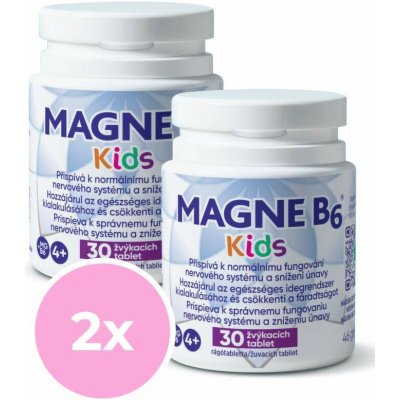 MAGNE B6 Kids 30 žvýkacích tablet balení 2 ks – Hledejceny.cz