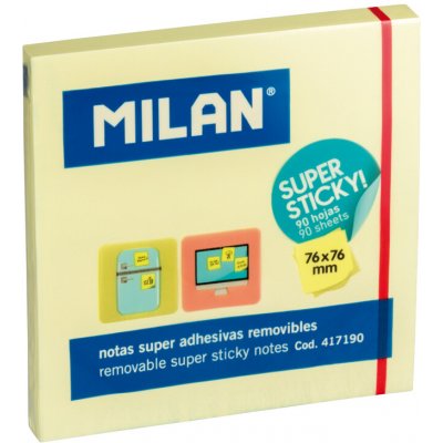 MILAN Blok lep MILAN 76 x 76 mm 90 l. – Hledejceny.cz