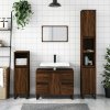 Koupelnový nábytek Petrashop Koupelnová skříňka hnědý dub 30 x 30 x 100 cm kompozitní dřevo
