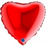 GRABO fóliový balónek Srdce červené NB 18" 46cm nafukovací – Zboží Mobilmania