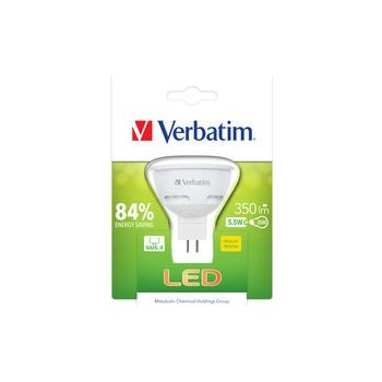 Verbatim LED žárovka GU5.3 5,5W 350lm 35W typ MR16 35° teplá bílá