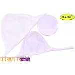 Novorozenecká čepička na zavazování bílá – Hledejceny.cz