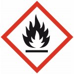 Symbol GHS 02 - Hořlavé samolepící vinylová fólie 150 x 150 mm – Zboží Dáma