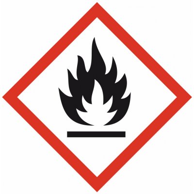 Symbol GHS 02 - Hořlavé samolepící vinylová fólie 150 x 150 mm – Zboží Dáma