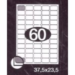 Print PEKZ375X235100A4B bílé 37,5 x 23,5 mm 60 etiket na A4 100 listů – Hledejceny.cz