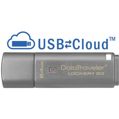 Kingston DataTraveler Locker+ G3 64GB DTLPG3/64GB – Zbozi.Blesk.cz
