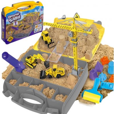 iMex Toys Kinetický písek 1 kg se stavebním setem v kufříku – Sleviste.cz