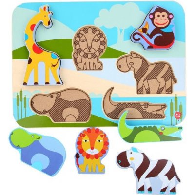 Lucy&Leo dřevěné puzzle Ocean and Safari Animals – Zboží Mobilmania