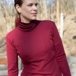 Tarua kojící merino mikina pro maminky na zipy bordó – Zboží Dáma