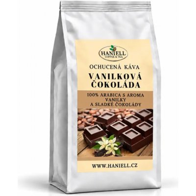 Haniell Káva Vanilková čokoláda Arabica zrnková 0,1 kg – Hledejceny.cz