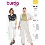 Střih Burda žlutý 5735 - kalhoty s rovnými nohavicemi, lněné a riflové kalhoty, mom jeans – Zboží Mobilmania