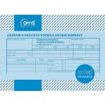 Optys 1177 Záznam o provozu osobního vozidla A5 nepropisovací 100 listů – Sleviste.cz