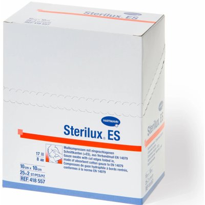 Sterilux ES Sterilní kompres 10 x 10 cm bal. 25 x 2 ks – Zboží Mobilmania