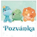 Pozvánka dinosaurus 10 ks 19 cm x 10 cm – Hledejceny.cz