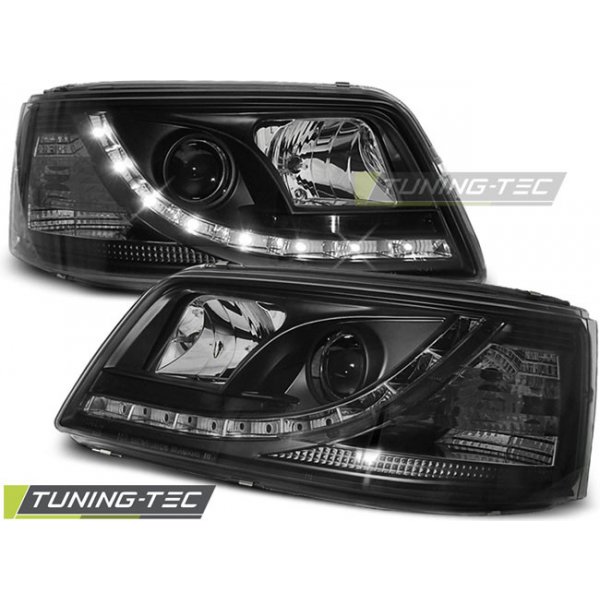 Přední světlomet Přední světla Devil Eyes s LED VW T5 03- černé