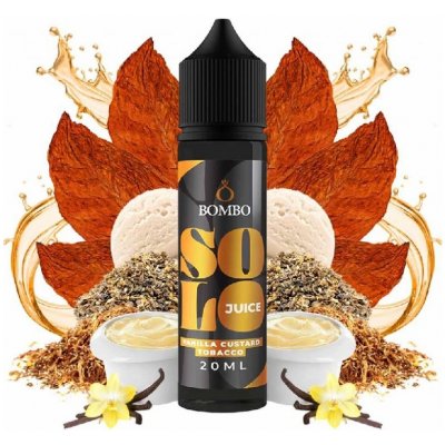 Bombo Solo Juice Vanilla Custard Tobacco S & V 20 ml – Sleviste.cz