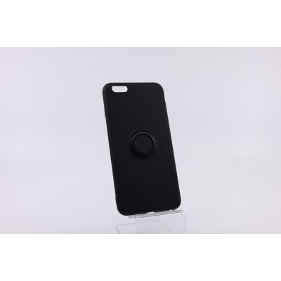 Pouzdro Bomba Měkký silikonový obal s kroužkem pro iPhone - černý iPhone 6s Plus, 6 Plus P006_IPHONE_6S_PLUS-_6_PLUS_BLAC