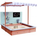 KIK Dřevěné pískoviště LULILO Sablo s otočnou střechou – Sleviste.cz