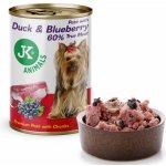 JK Animals Duck & Blueberry Premium Paté with Chunks superprémiová masová 400 g – Zbozi.Blesk.cz