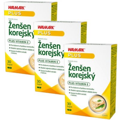 Walmark Ženšen Korejský: Intenzivní 3měsíční kúra pro energii a vitalitu 3 x 30 tablet – Hledejceny.cz