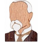 BeWooden dřevěná brož TGM BR101 – Zboží Dáma